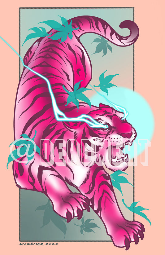 Neon Tiger Print